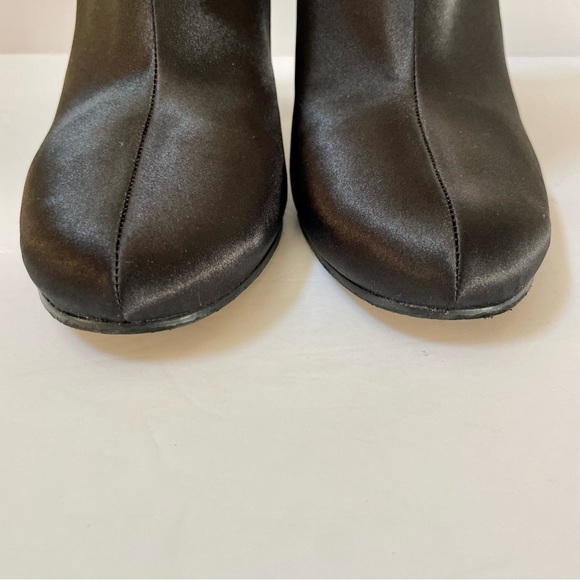 Marc Fisher Janie Satin Black Booties Size 9 - Picture 5 of 14